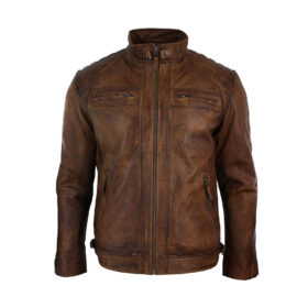 Vintage Brown Leather Jacket