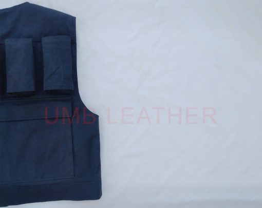 Cotton Twill Vest For Mens Han Solo Open Front